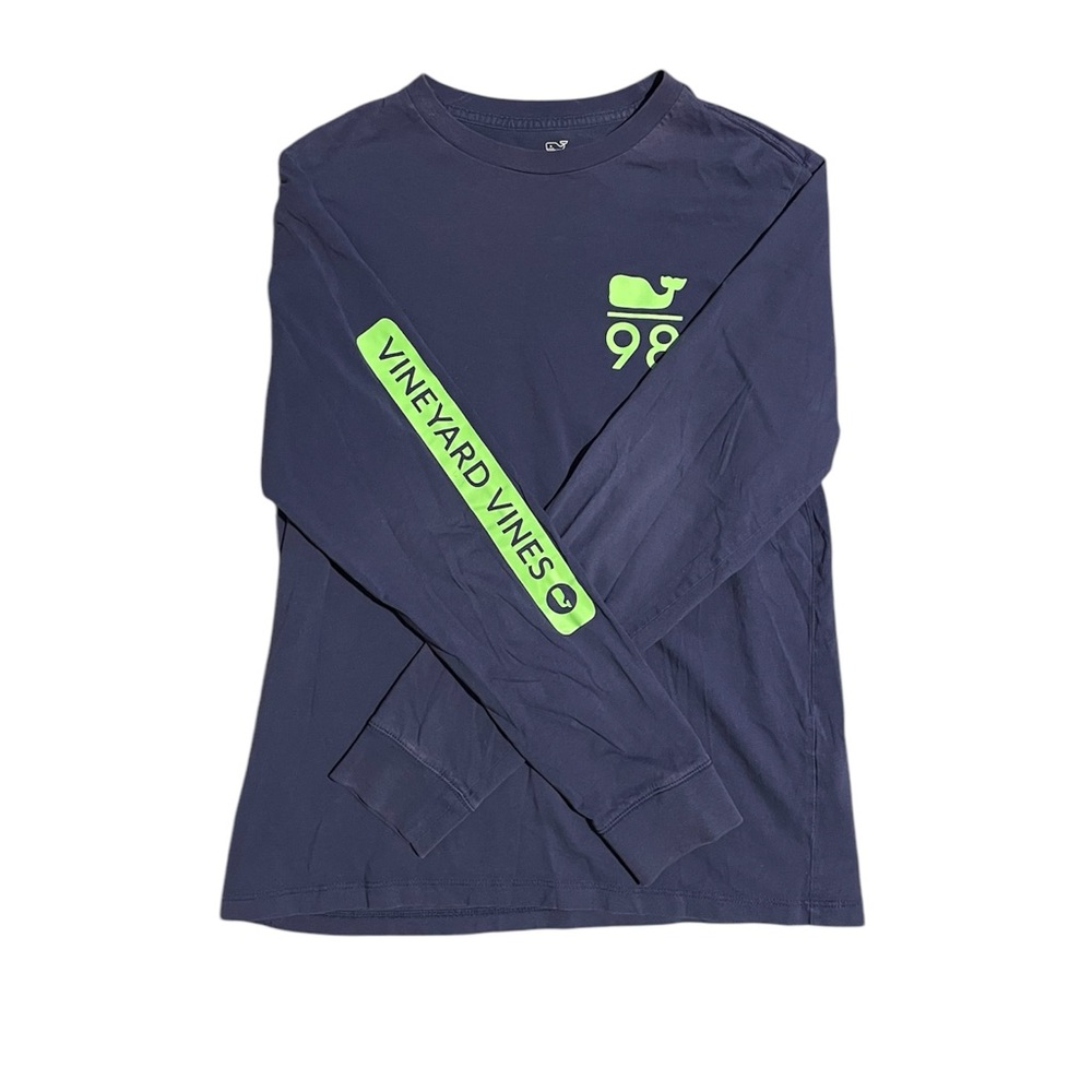 Bundle of Vineyard Vines Youth Green & Turquoise Whale Graphic Long Slee… - Picture 4 of 6